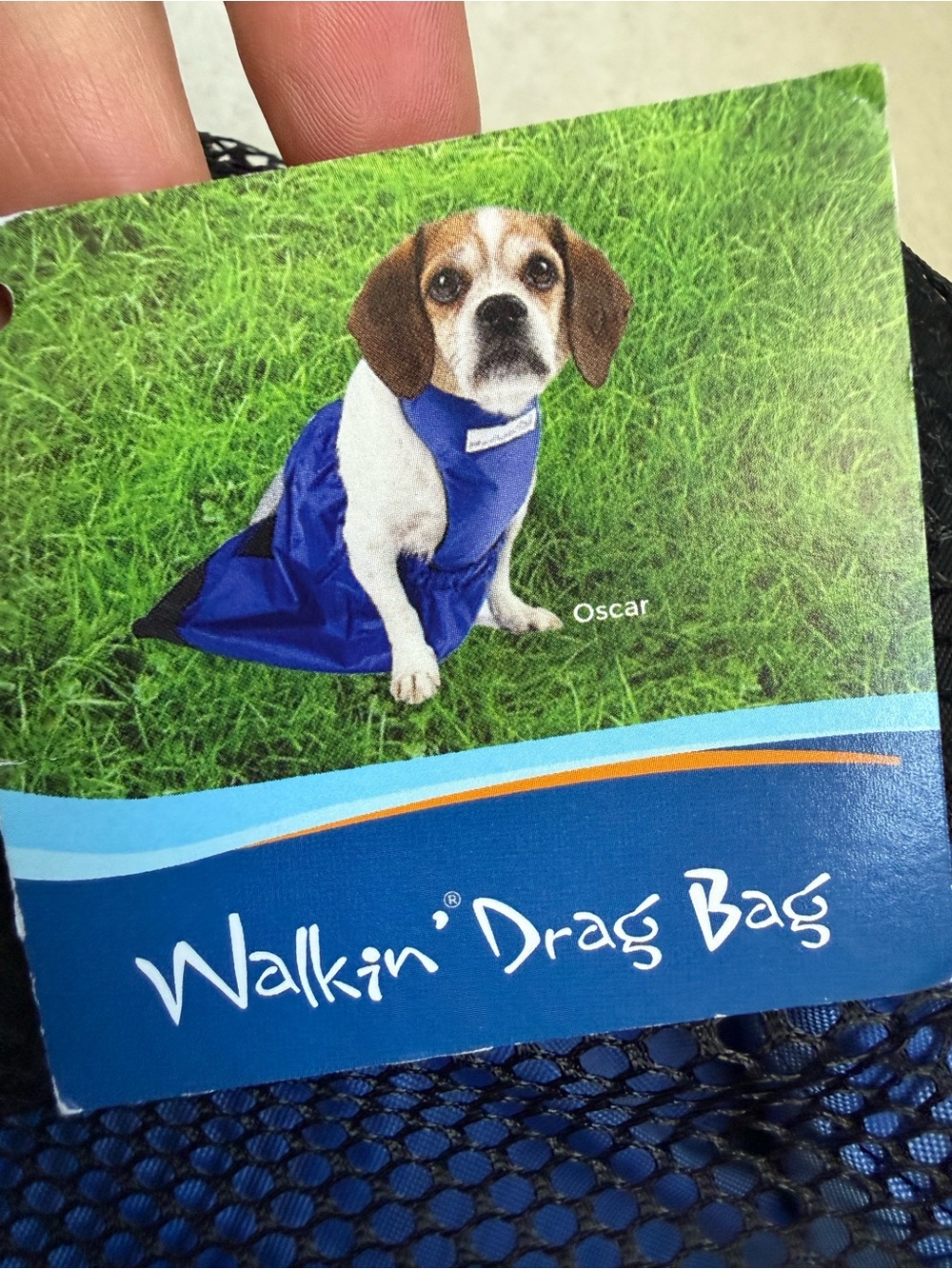 Drag Bag Rear Support for Dogs — Blue
